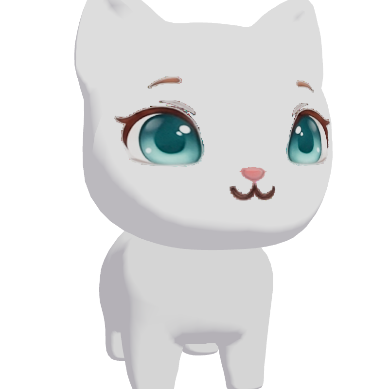 A little white cat
